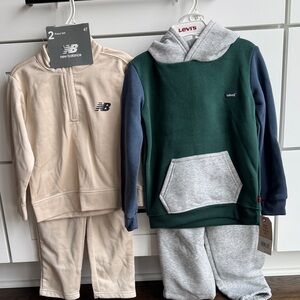 Levi's Green and Gray Hoodie